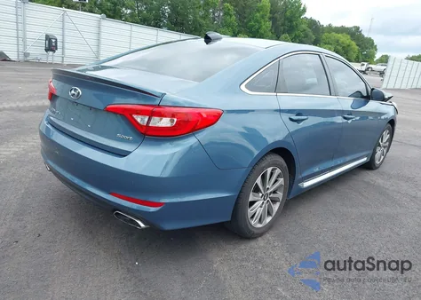 2017 Hyundai Sonata Sport из США, поврежденный, VIN 5NPE34AF1HH489126